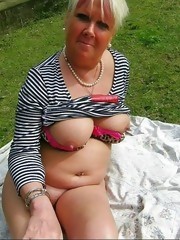 Boobs Granny sexy woman shows big boobs
